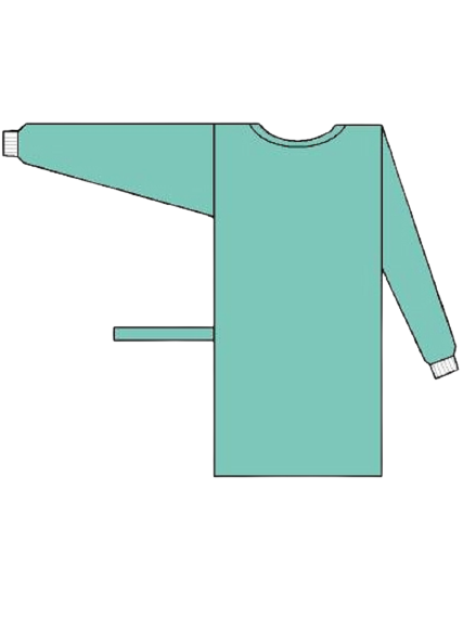 Халат медичний хірургічний 140 см, комфорт, рукав-манжет, (палп), нестерильний